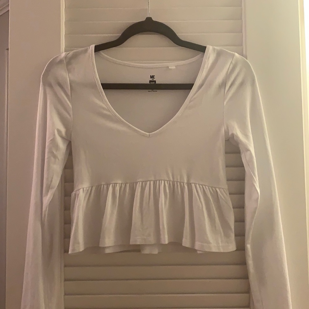 Long sleeve crop top